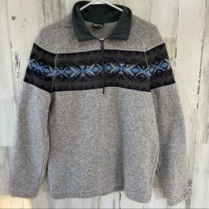 Koppen Men’s 1/4 Zip Pullover Size Medium 22” Pit To Pit, 27” Length